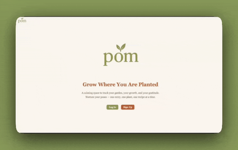 POM App preview gif